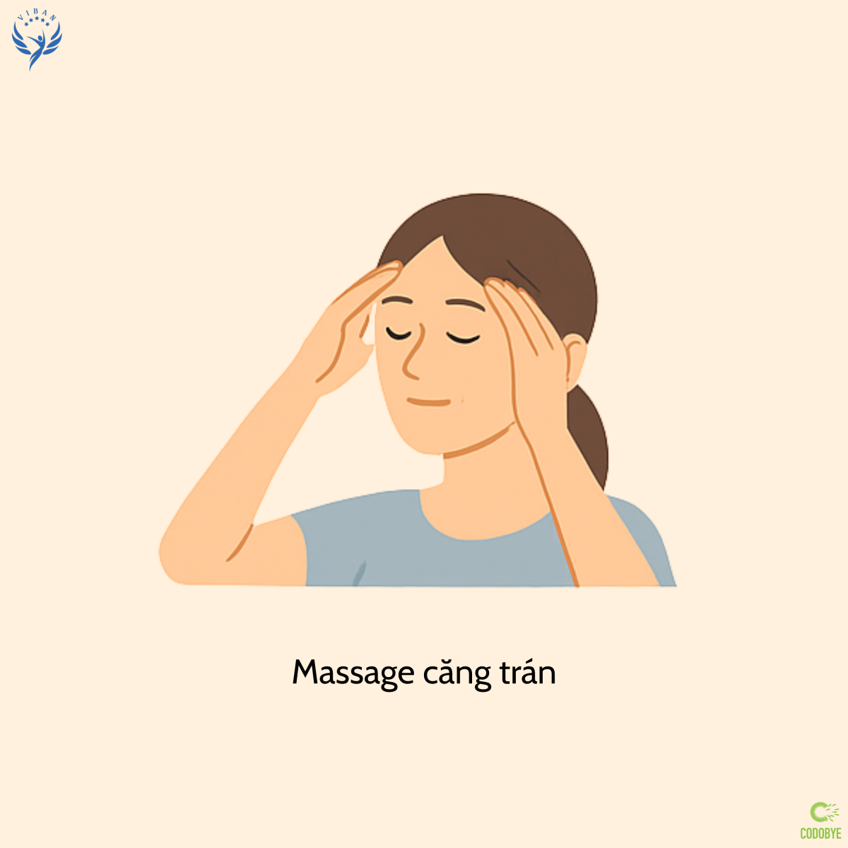 Massage căng trán